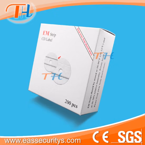 Em CD/DVD セキュリティ ラベル (2 ストリップ) EAS ラベル